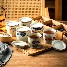 陶磁器製 蓋付きスープカップ【家庭用・茶・蒸し料理に最適】