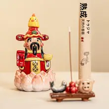 陶製の香炉【かわいいデザイン・線香スタンド・神様モチーフ】