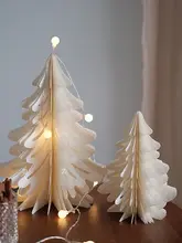 折り紙クリスマスツリー【おしゃれなデスクトップ装飾・小型・家庭用・ホテル用】