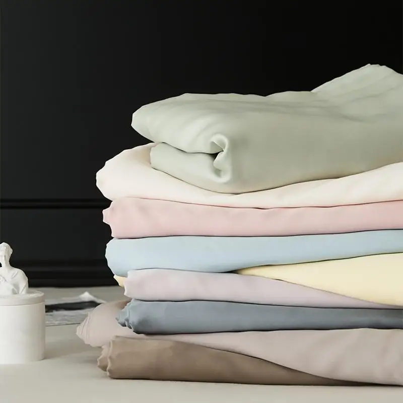 涼感シンプルデザイン ダブルサイズベッドシーツ：天絲素材による夏用快適性と実用性の検証