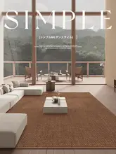 高級感あるリビング用ラグ【防水・洗浄不要・シンプルデザイン】