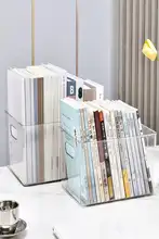 デスク用 透明書類収納ボックス【文房具整理・プラスチック製】