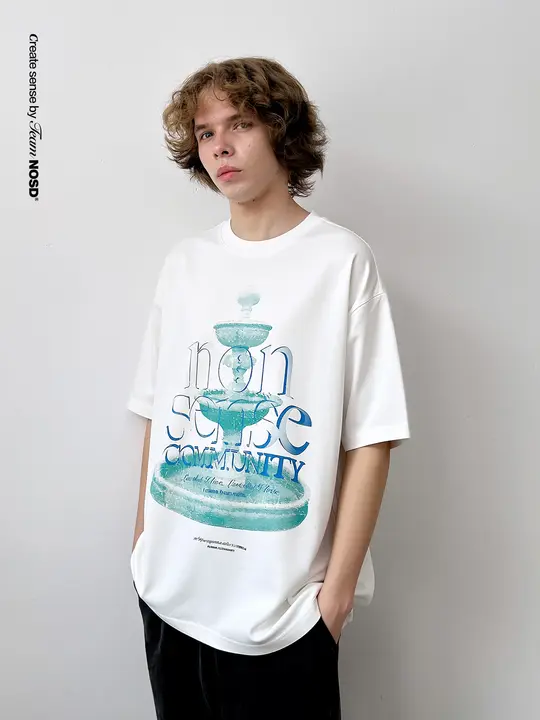 ランダムドットデザイン 半袖Tシャツ