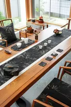 防水茶席用テーブルクロスセット【新中式・ブラック・茶道用】