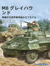 M8ハウンド装甲車【組み立て式モデル・詳細ディテール】