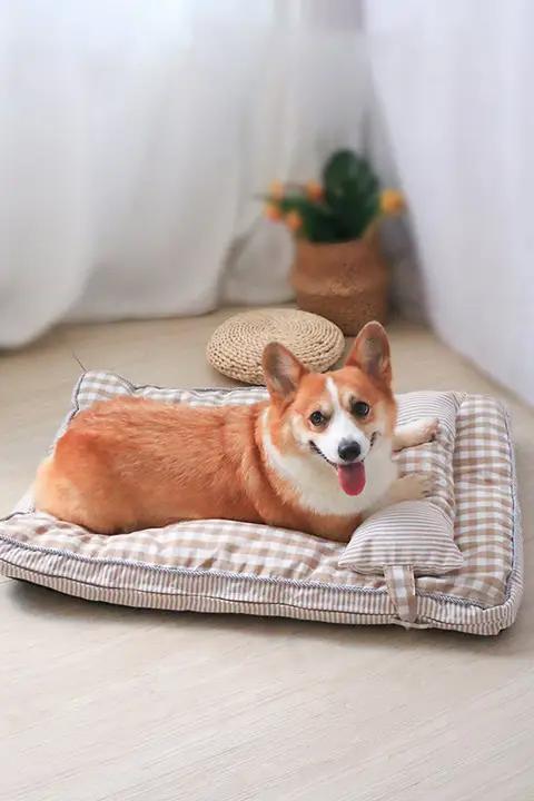 洗面器対応のペット用ベッド【脱着可能・冬季用・保温・犬用】