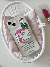 韓国の小型デザイン マグネット式スマホスタンド付きカードケース【iPhone用・透明アクリル・レザー】