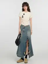 ネコ 短袖 Tシャツ 女性 夏 修身 半袖 白色