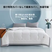 ひんやり夏用薄掛け布団【抗菌防ダニ・洗濯機洗い可・通気性あり】