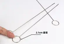 ステンレス製 吊り紐用の翻転器【DIY用・長いフック付き・織り込みツール】
