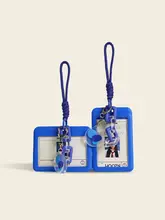 SIM カードケースキーホルダー一体型 クラインブルー【バス・キャンパスカード対応・マット仕上げ】