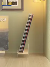 アクリル製 膜式レコードディスプレイスタンド【CD収納・デスク用・リビング・寝室用】