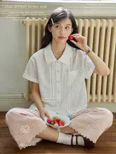 通勤用ウエストゴムのハイウエストゆったり花柄切り替えストレートパンツ【女性用・カジュアル】（セットアップ対応）