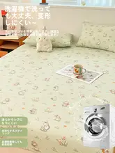 二重ガーゼのベッドシーツ【純綿・シングルサイズ・マットレス保護用】（セットアップ対応）