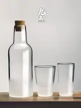 大容量ガラス製冷水ポット＆グラスセット【耐熱・家庭用・レモン水・ビール・ジュース用】