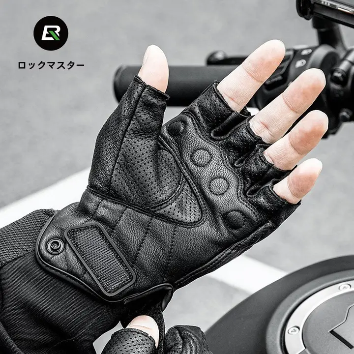 バイクライディンググローブ 男性 夏用 薄手 半指 オフロードバイク用 防護具 ライダー用装備