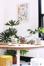 ユニークなデザインの布製ウォールアート【遊び心あふれる装飾・ギフトに最適】