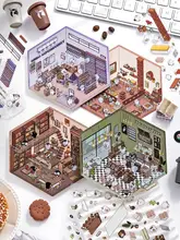 3D立体デコレーションシール【ミニチュアハウス・DIY手作り・収納シーン】