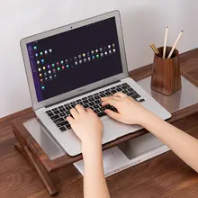 パソコンモニター用木製スタンド【デスク上昇・キーボード収納付き】