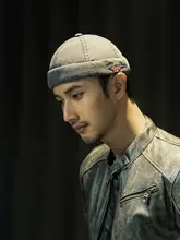 春季新作 メンズデニム風キャップ【ヴィンテージ仕上げ・ストリートスタイル】