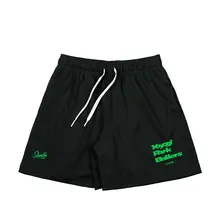 SLAMBLE メンズ 夏用 メッシュ 無地 スポーツショートパンツ【カジュアル バスケットボール用】