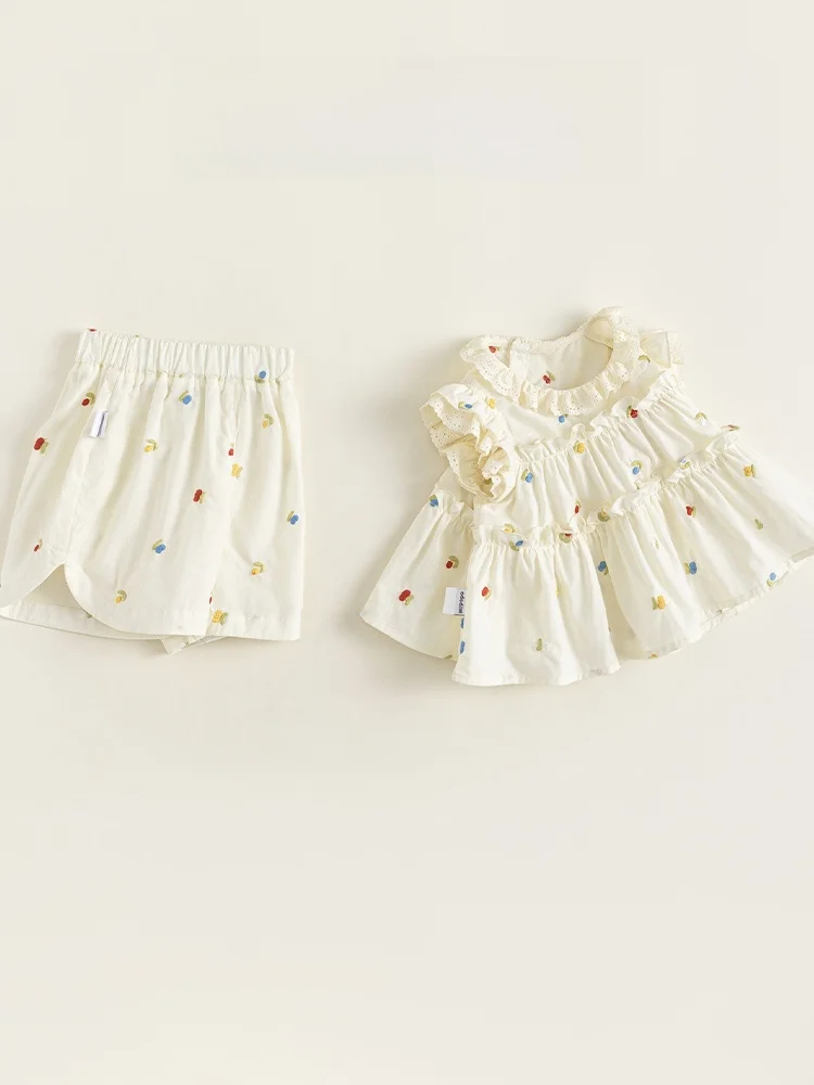 5ヶ月 赤ちゃん 服 サイズ チェック：夏用 フリル付きドット柄セットアップの実用性とフィット感