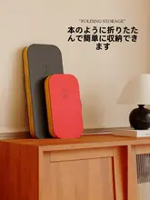 十八紙 金辺付き折りたたみミニスツール【円形・一人用・簡易スツール・靴替え用】