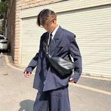 ショルダーバッグ 腋下バッグ ボディバッグ 餃子バッグ ユニセックス PUレザー ヴィンテージ おしゃれ 「YUEN」