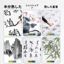 書道用紙 画仙紙 毛辺紙 生宣 熟宣 半生半熟 厚手 水墨画 習字 筆練習