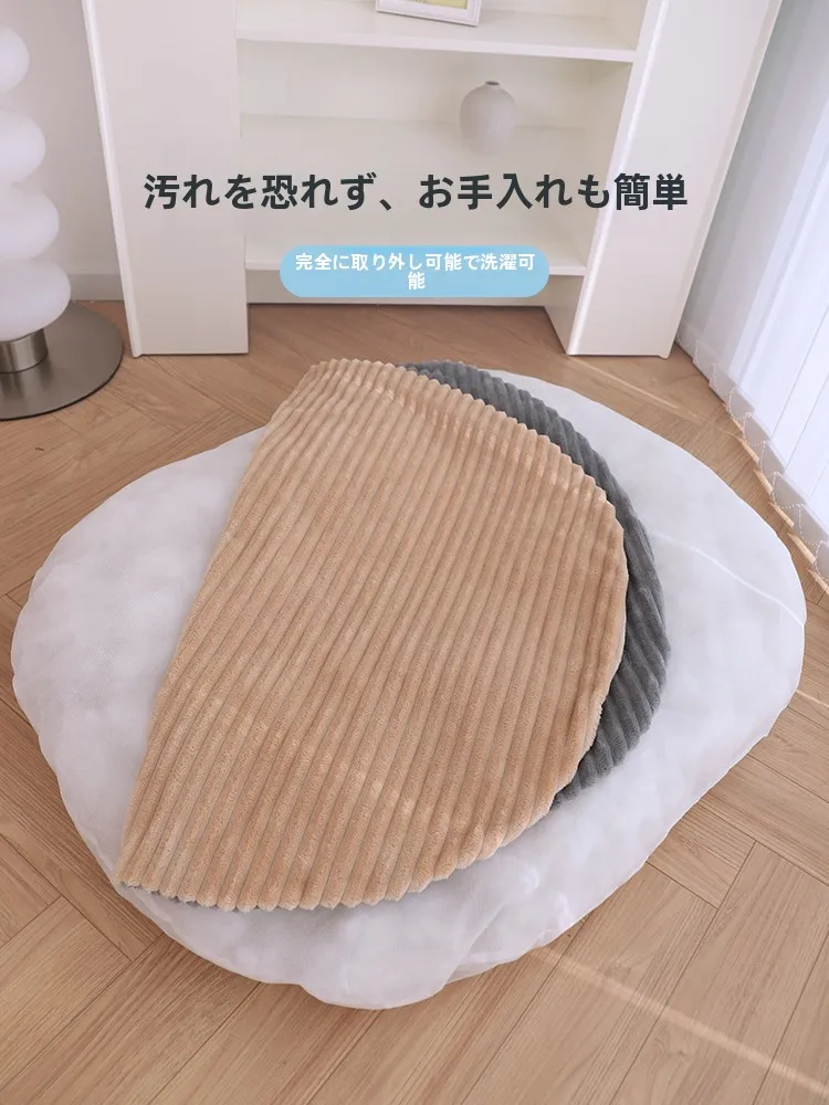 大型犬用洗えるペットベッド：四季対応で快適な睡眠を実現
