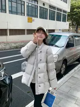 冬用 レディース ダックダウンジャケット【柔らかさとおしゃれなデザイン・浅灰色】