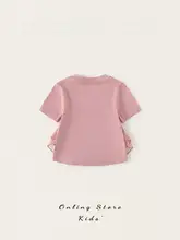 半袖Tシャツ キッズ ガールズ トップス おしゃれ 着回し 夏 「INSbobo」