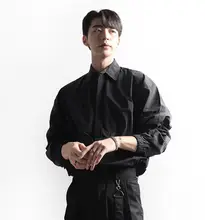 秋用シャツカラー薄手ジャケット【フィット・カンガルーポケット・長袖】