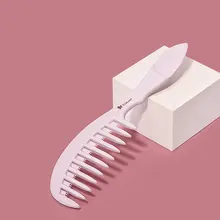 広歯のヘアケアコーム【女性用・長髪・パーマスタイル・ボリュームアップに最適】