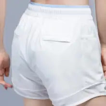 Monster Guardians トレーニング用 2色スポーツショートパンツ【女性用・防透け・ゆったり・通気性】
