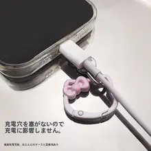 スピニングヘッド付きスマホストラップクリップ【金属製・ステンレス・ミニカードタイプ・固定用パーツ】