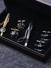 ビジネスマン用ネクタイクリップとカフスボタン【フレンチシャツ用・スーツ用】（セットアップ対応）