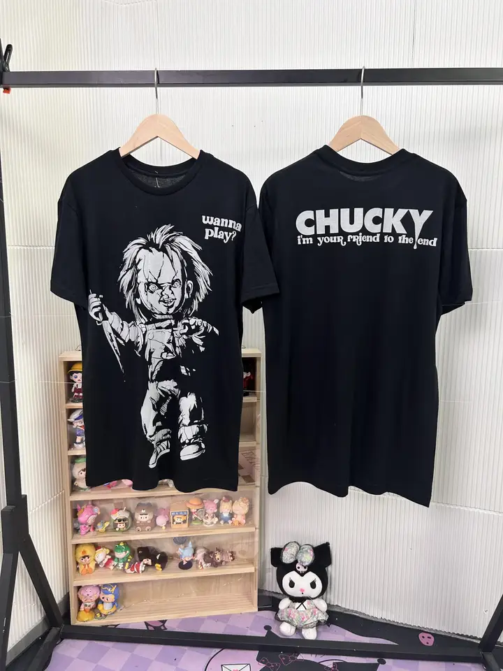 ユニセックス 骨柄プリント半袖Tシャツ【カジュアル・フィット・ビンテージ風】（セットアップ対応）