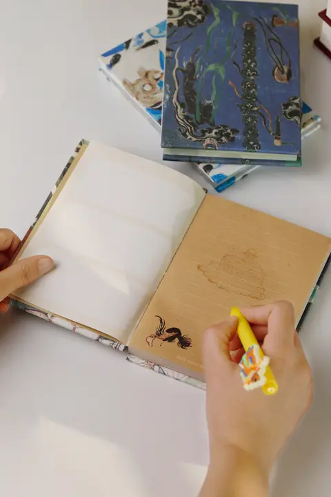 美しいデザインの手帳【博物館文創タイプ・手作り・高品質】