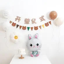 バルーン装飾 背景セット【赤ちゃんの半年記念撮影用・お祝い用】
