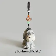 ユニークなデザイン！手作り彫刻のキーリング【バッグチャーム・ギフト向け】