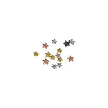 クリスマスの五角星ネイルアクセサリー【ゴールド・ミニサイズ・合金・平底ストーン】
