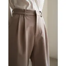 LIMONN 高腰 通勤用 9分丈 スリムパンツ【レディース・フィット・秋冬用】