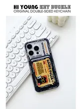 カードケース スマホ用 マグネット式 コンパクト 黒猫柄 通勤 定期入れ ID「HiYOUNG」