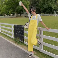 レディース サロペットパンツ【春秋用・ルーズフィット・スイートカラー・カジュアルスタイル】