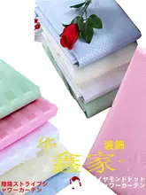 防水加工された単色ポリエステル製シャワーカーテン【浴室用・防カビ・厚手】