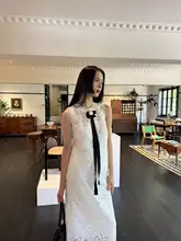 夏用レモンイエローのレース衣装（セットアップ対応）