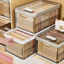 折りたたみ式整理ボックス【衣類用・牛仔パンツ収納・家庭用・多層分割デザイン】