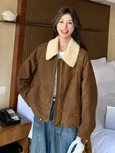 カラーボア襟のダウンジャケット【女性用・厚手・カジュアル・冬用】