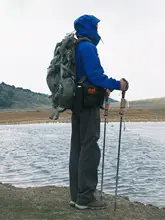 春夏用アウトドアメンズ登山用耐摩耗ソフトシェルパンツ【風防止・撥水加工・ハイキング用】（セットアップ対応）